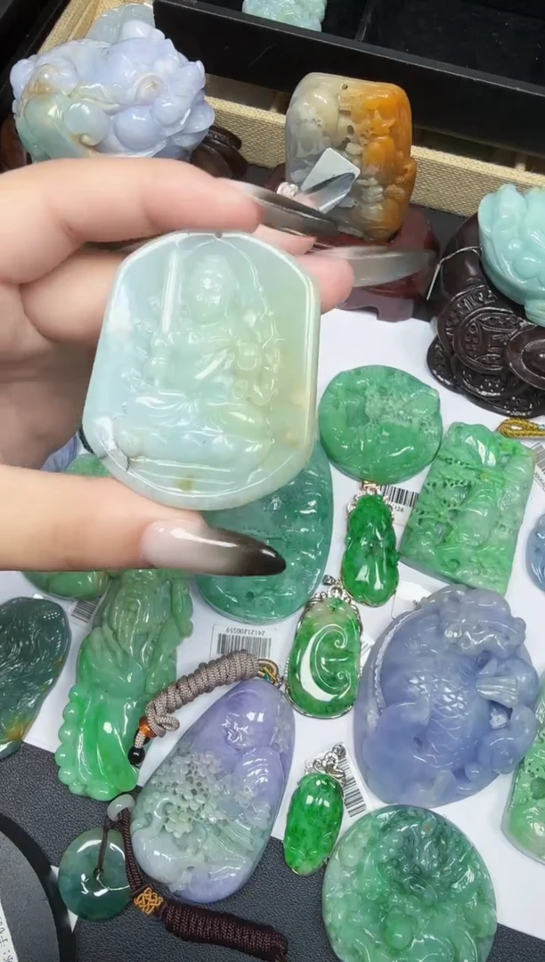 未镶嵌挂件翡翠天然a货翡翠123