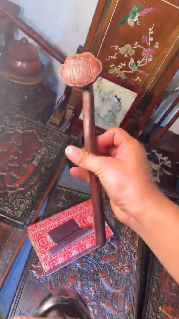 非洲紫檀（红花梨）如意把件