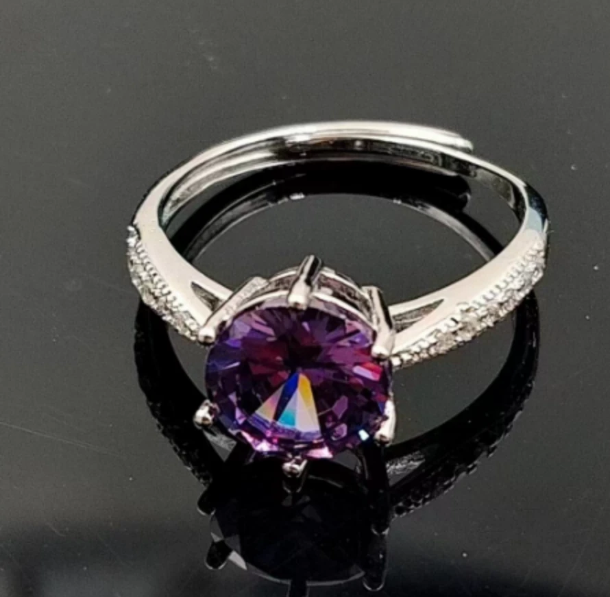 925银戒指 斯里兰卡2克拉戒指15-68-77