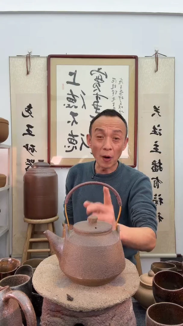 手工小菱角提梁壶非遗技艺+1斤大叶