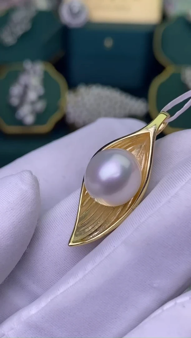 【闪购商品】海水珍珠颈饰银S925镶嵌11-12