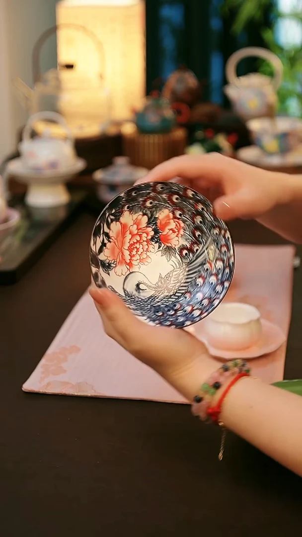 陶瓷茶具高足果碟盘