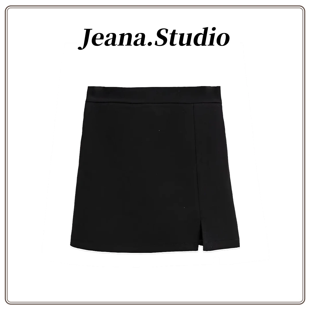 【Jeana.Studio】原创设计西装面料高腰气质显瘦半身裙