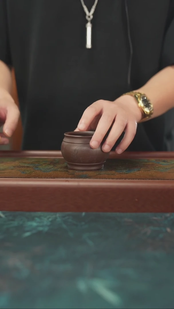 茶杯紫砂6.22    大光紫砂五牛主人杯