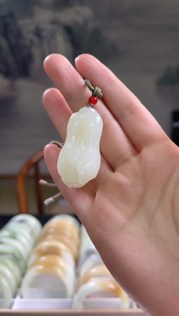 未镶嵌手串和田玉白菜