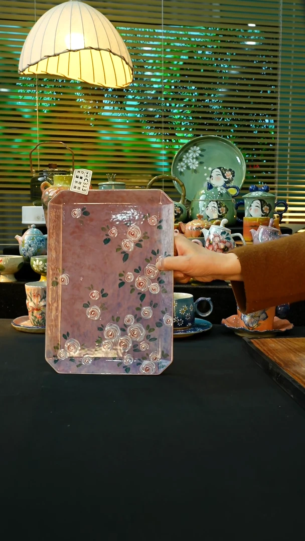 【闪购商品】杯手绘心瓷陶瓷浮力微瑕