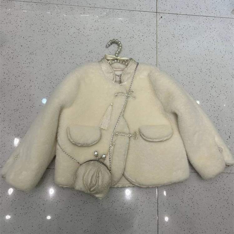 凡人优品毛绒女童冬季普通外套A316