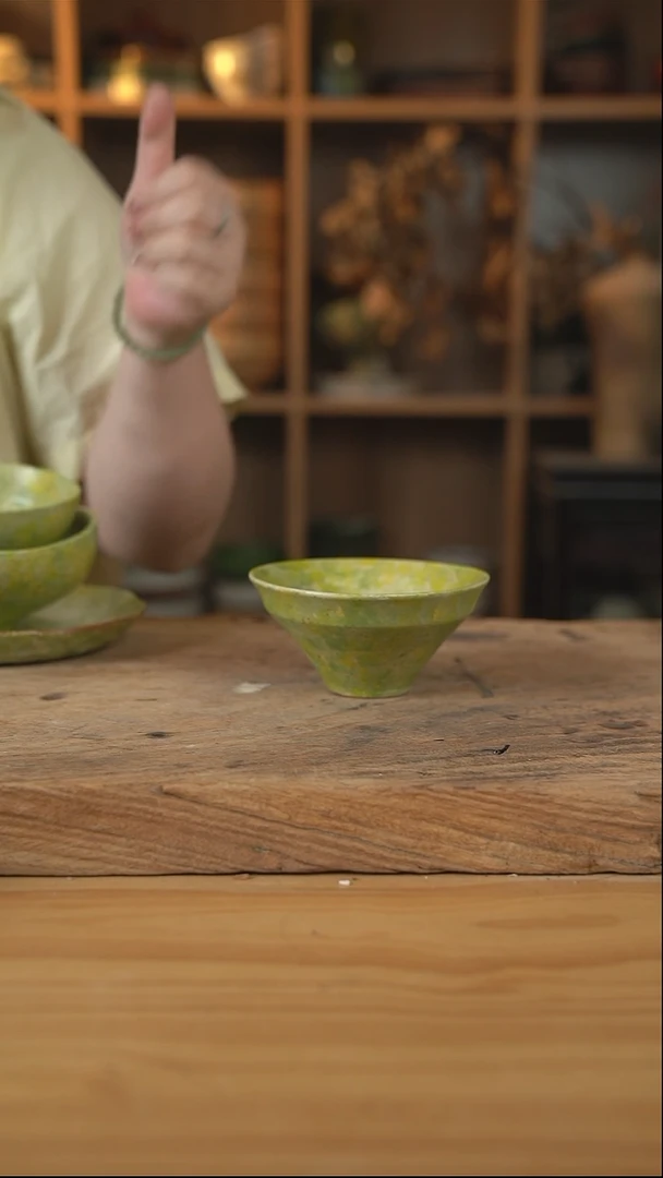 油菜花系列的利口冰激凌小碗1个