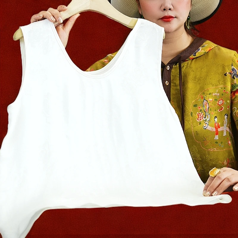 <<达人专属>>休闲时尚百搭无袖暗纹提花背心T1454