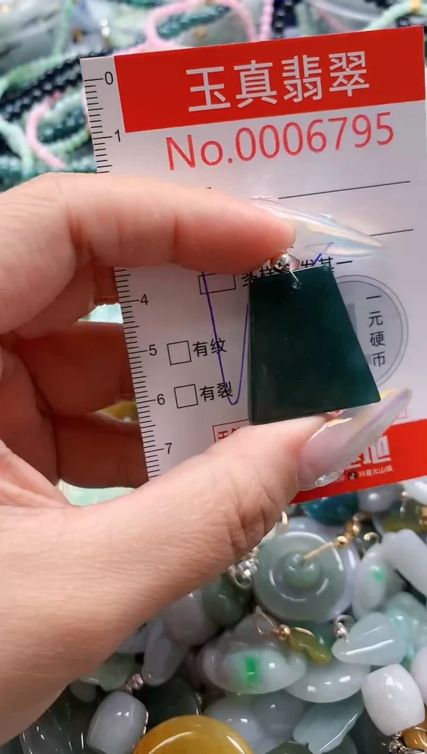翡翠未镶嵌吊坠(不含链)6795