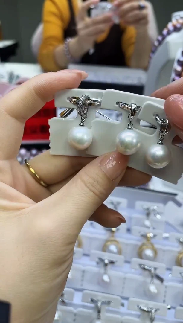 未镶嵌吊坠淡水珍珠白色系吊坠