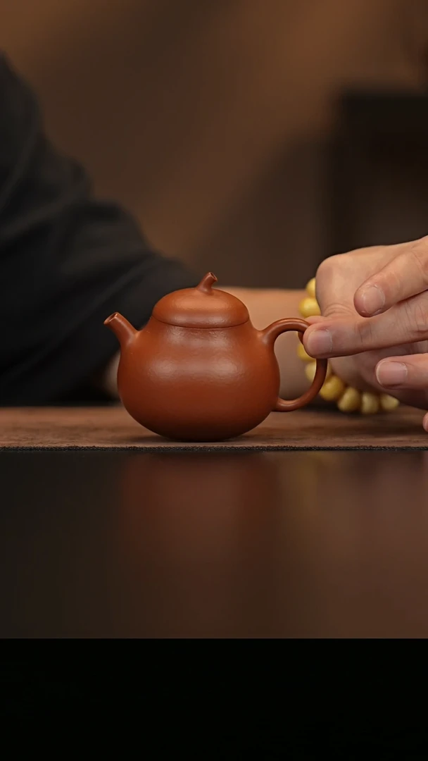 允禾斋  紫砂壶  茄瓜 朱泥