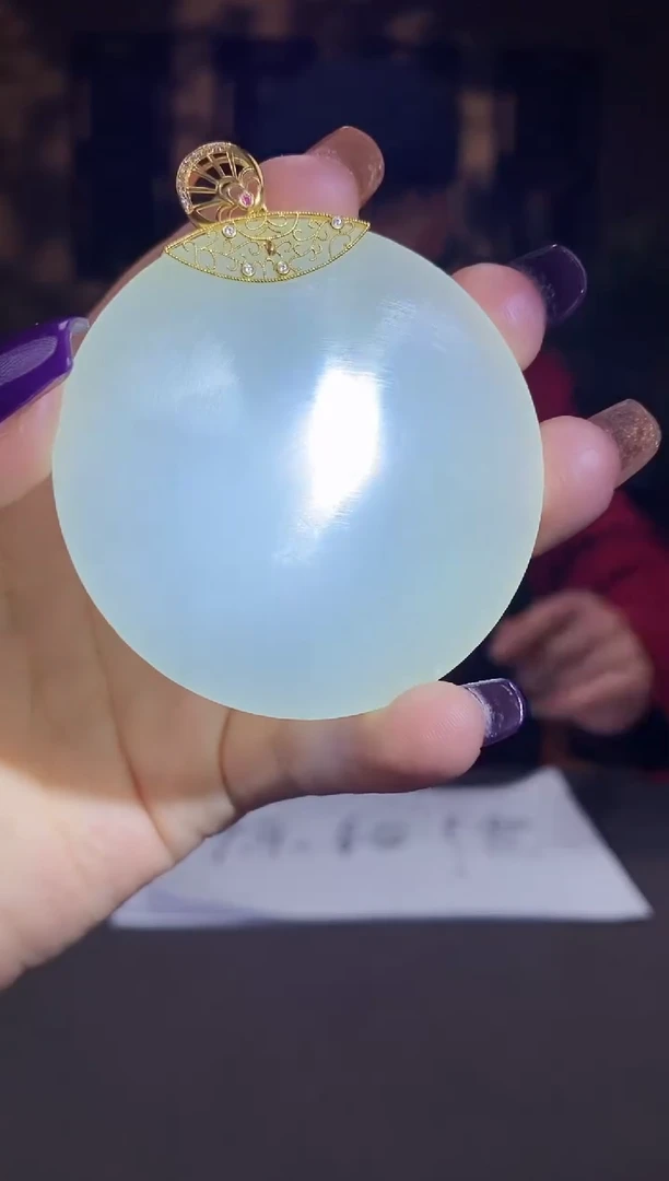 【闪购商品】和田玉颈饰18K金镶嵌C928