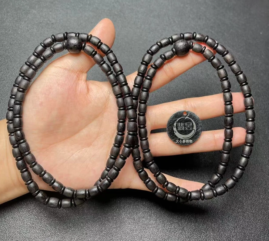 35512T18-3N22-降真香珠链颈饰/约6+/约66颗/-多样性发其一-