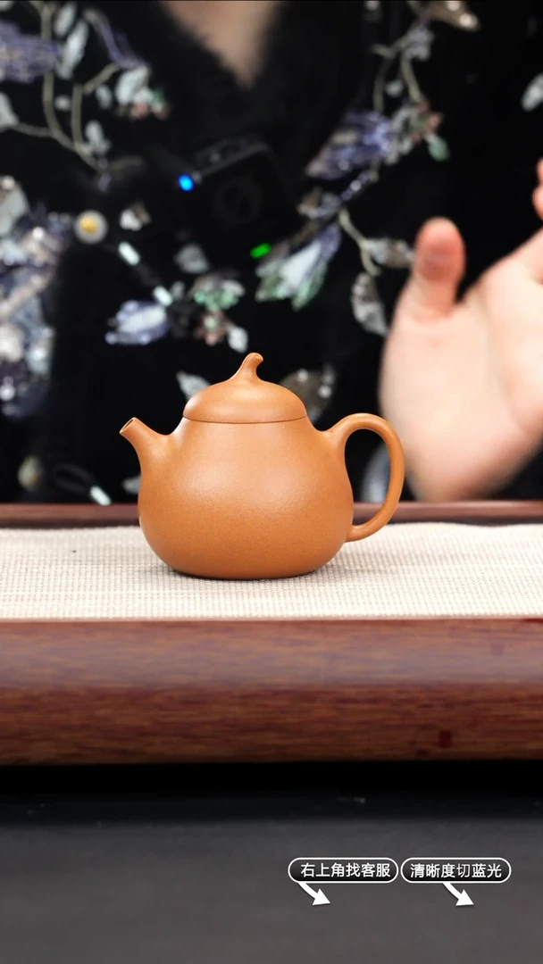 【闪购商品】紫砂茶壶44号段泥【茄瓜】180cc