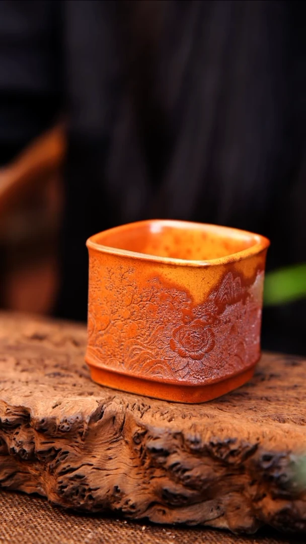 茶杯紫砂原矿紫砂杯