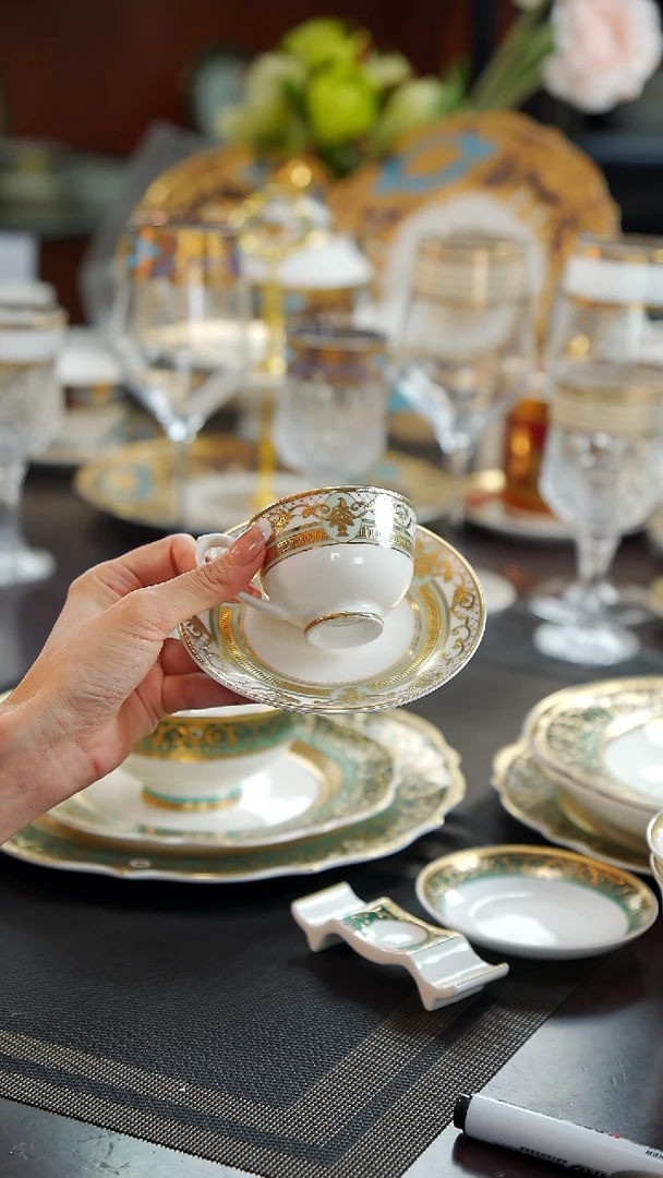 瓷片90cc咖啡杯碟2套