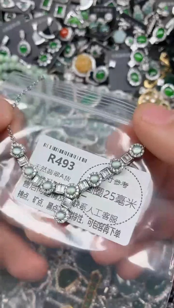 翡翠未镶嵌颈饰R493项链