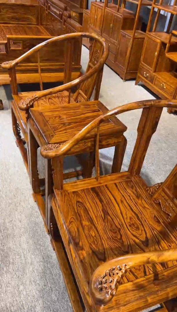 木皇宫椅  红木家居