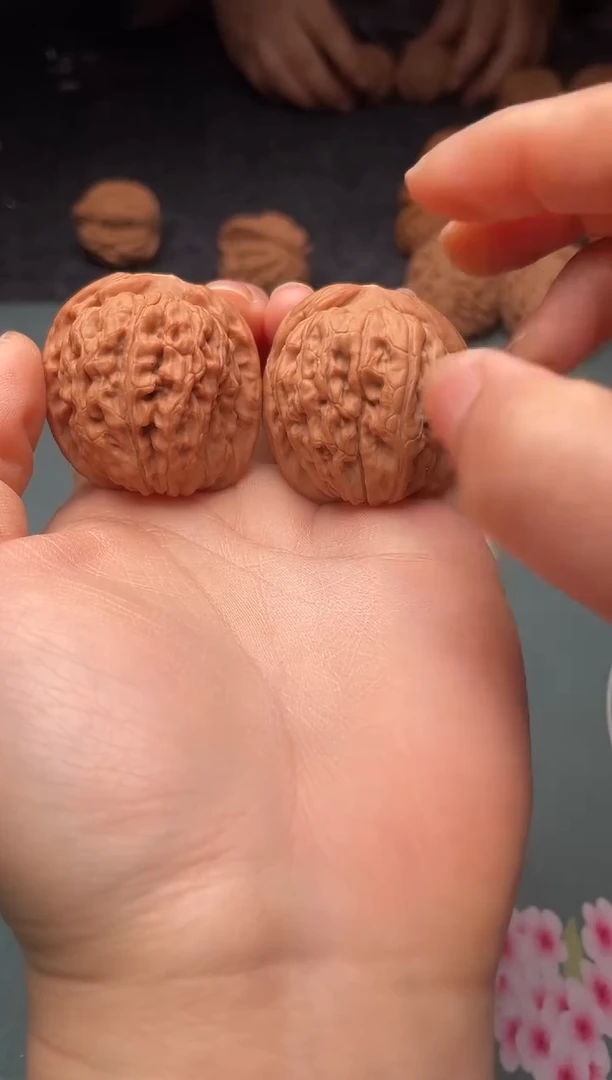把件文玩核桃w45  莲花 37尺