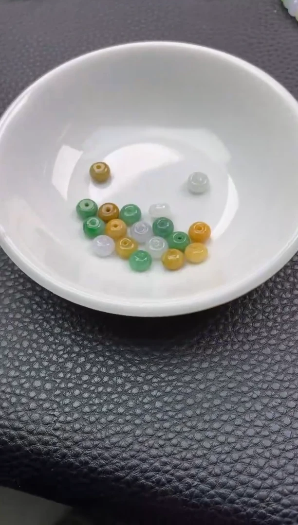 翡翠散珠3天然A货翡翠散珠卡