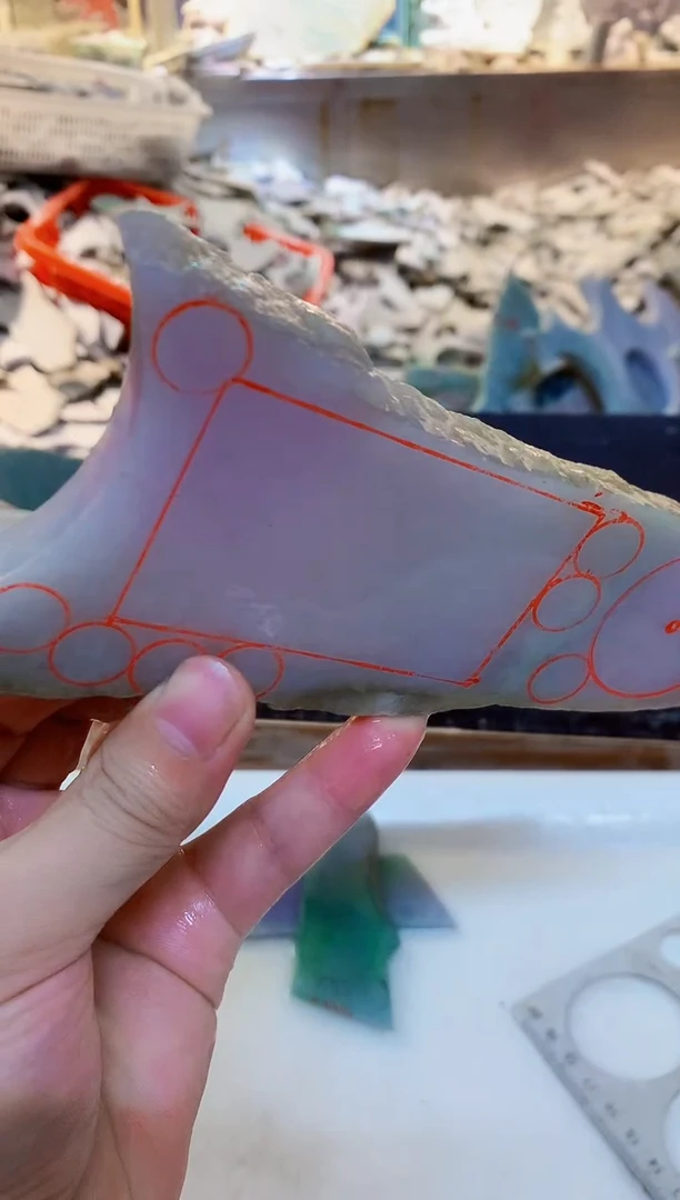 裸石翡翠0朱0翡翠珠宝956