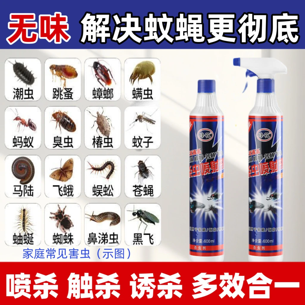 多效灭虫剂无味家用灭苍蝇灭蟑螂灭蚂蚁AA