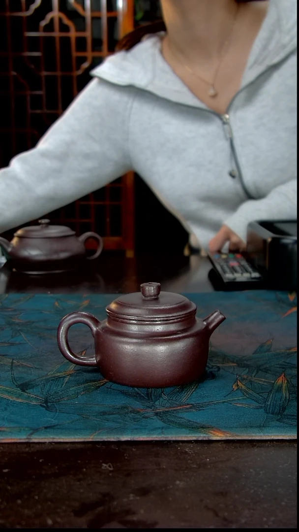 茶壶紫砂纯料石红