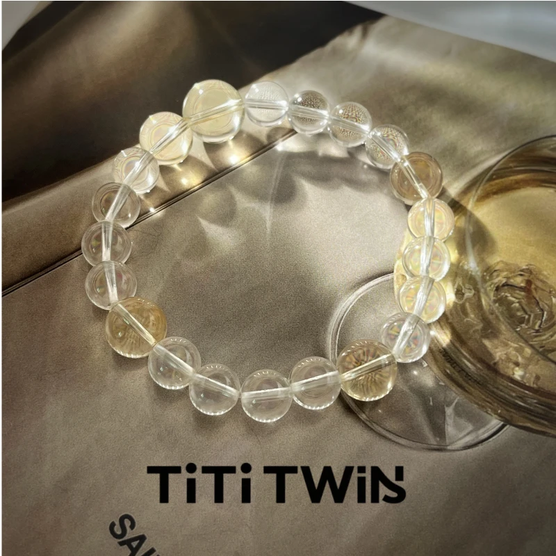 TiTi TWINS【爱喝蜂蜜水】原创巴西黄水晶多宝设计手串