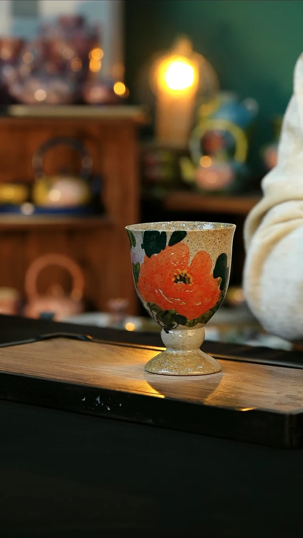 【闪购商品】杯手绘心瓷陶瓷浮力