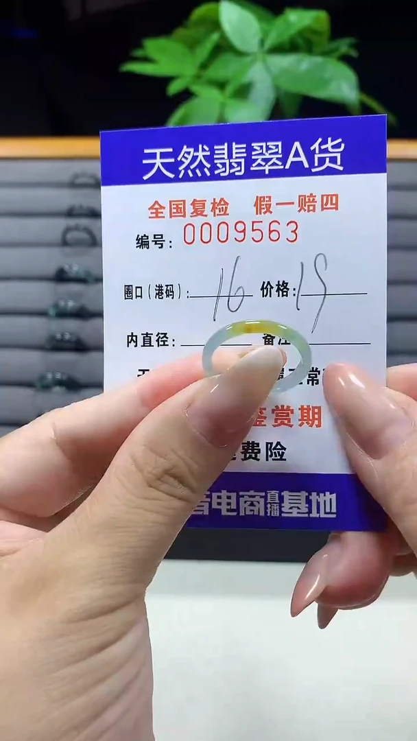 未镶嵌戒指翡翠9563天然翡翠A货