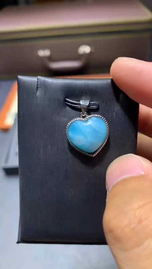 针钠钙石（海纹石）未镶嵌颈饰T45【多样性发其一】