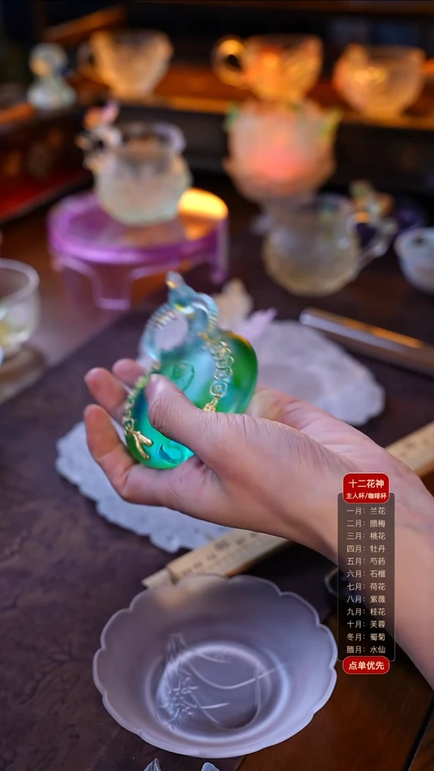 手工艺品琉璃福牛镇纸1只