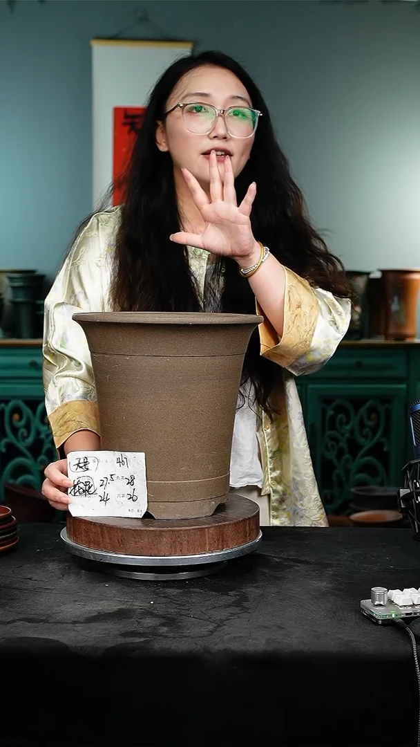 紫砂花盆467花泥紫砂花盆