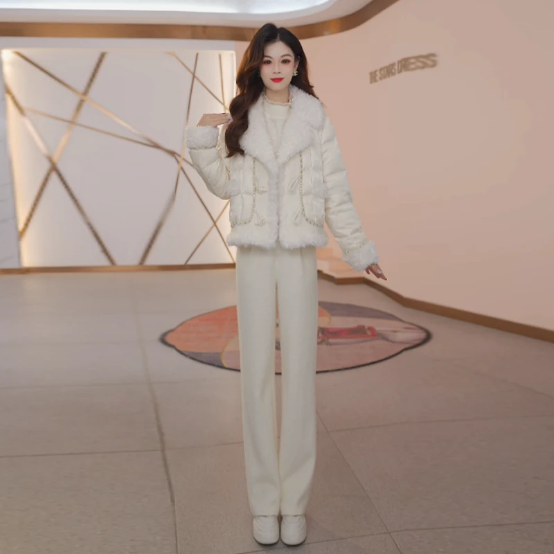 【羽绒服】两件套羽绒服时尚修身气质休闲女神范收腰显瘦减龄百搭