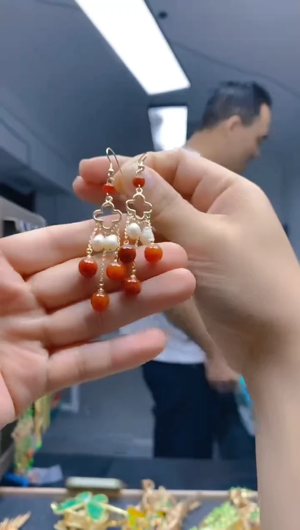 【闪购商品】翡翠耳饰合金0226翡翠耳钩