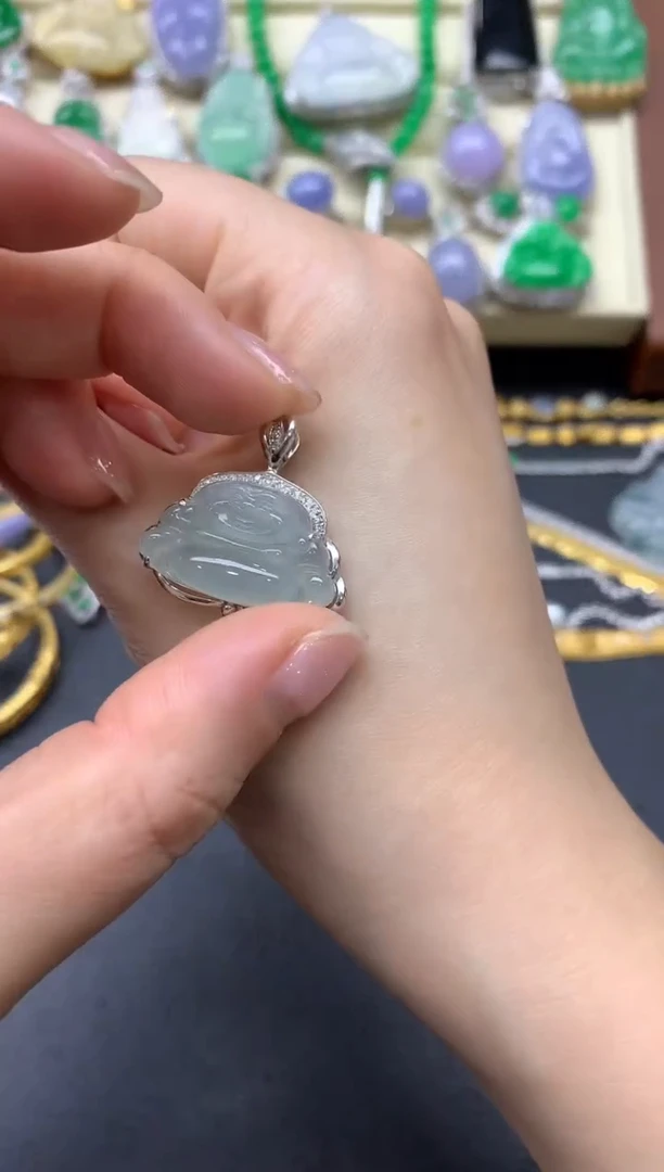 【闪购商品】翡翠颈饰18K金镶嵌203-中国好珍宝