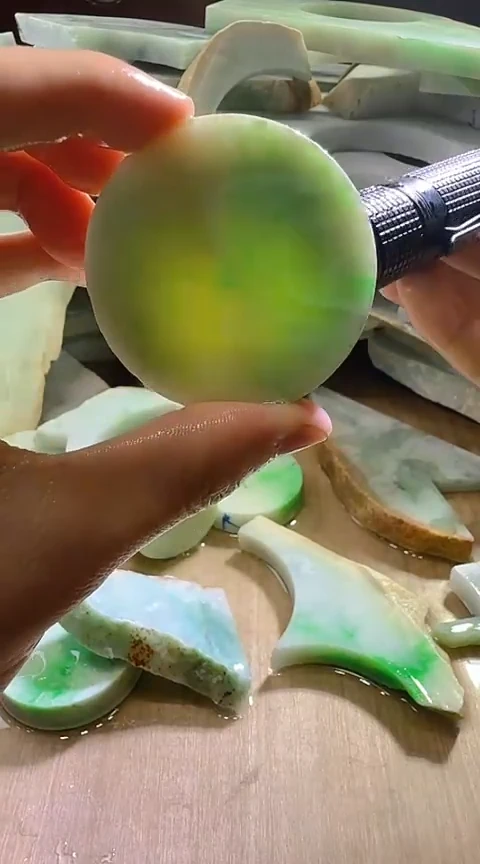 裸石翡翠缅甸翡翠A货花93