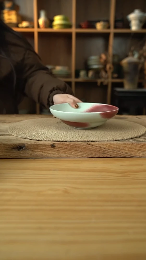 郎红系列的8英寸葫芦汤盘1个