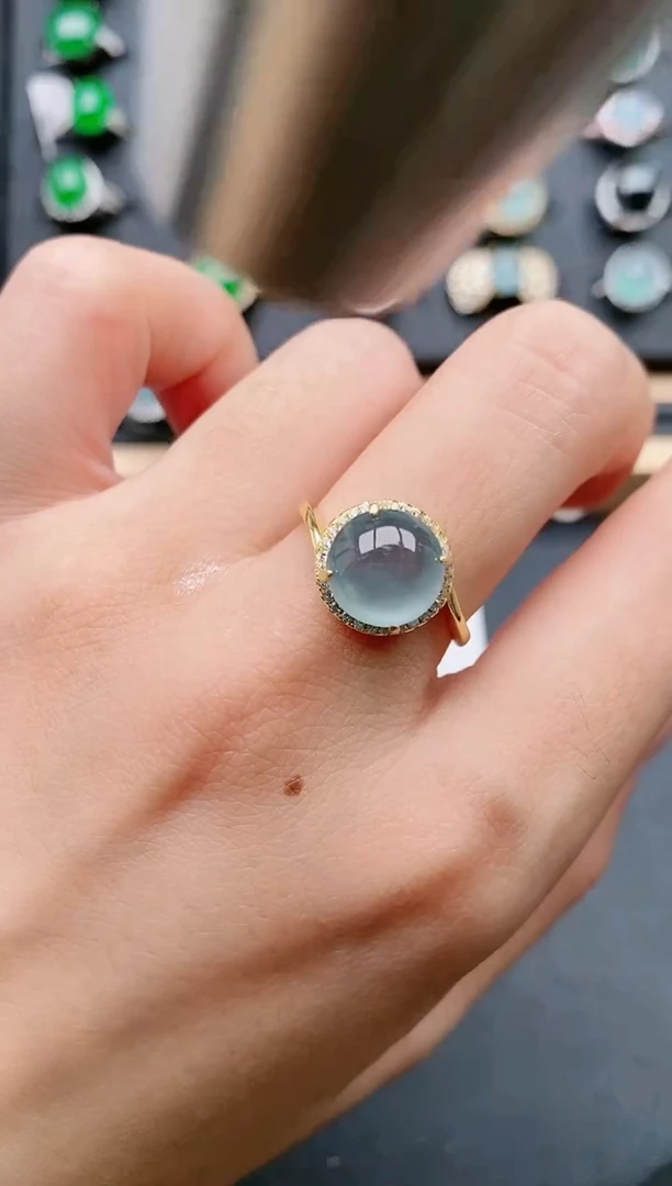 【闪购商品】翡翠戒指银S925镶嵌111111