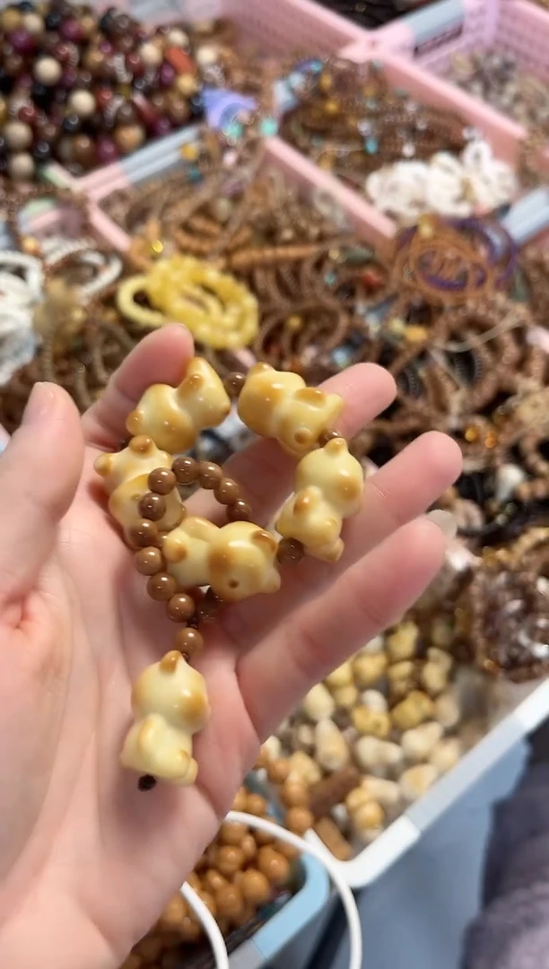 手串菩提根/象牙果象牙果小熊手捻