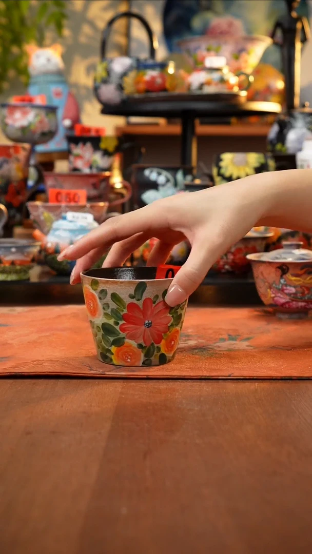 瓷片景德镇手工手绘048