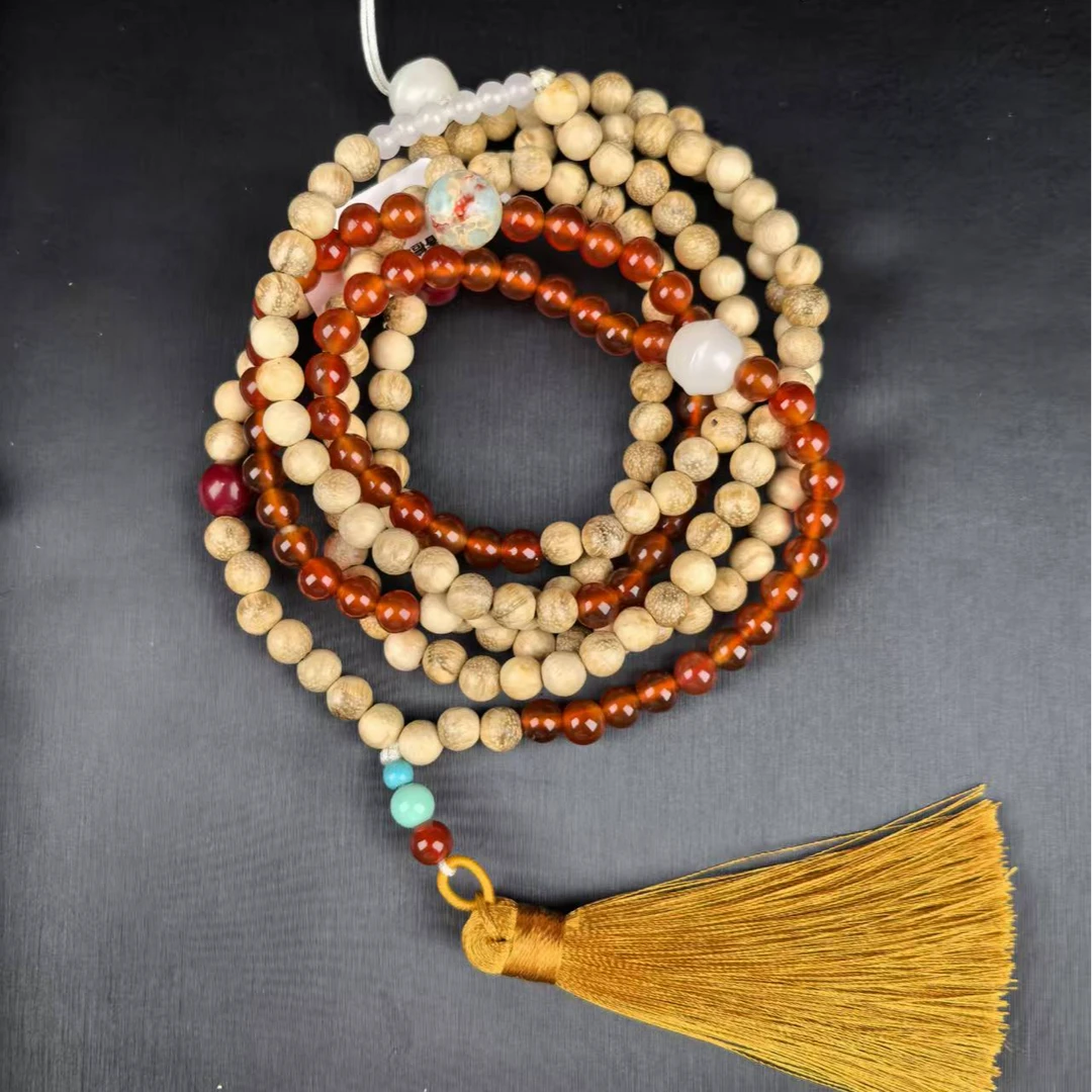 奶香檀木斜挎男女款手串卡6  406（无礼盒）