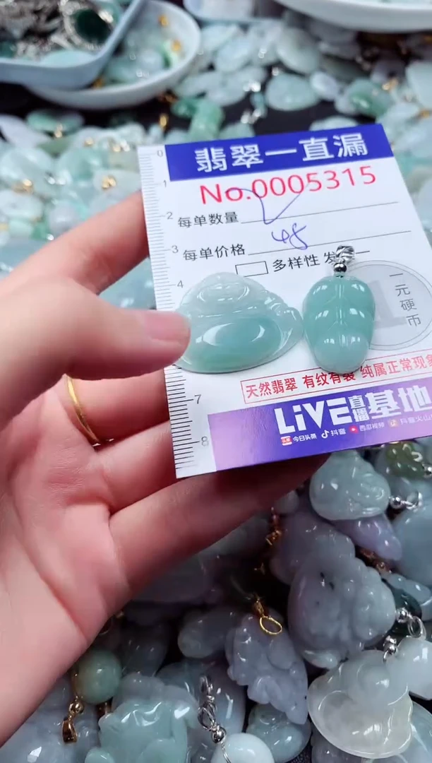 吊坠(不含链)未镶嵌翡翠5315