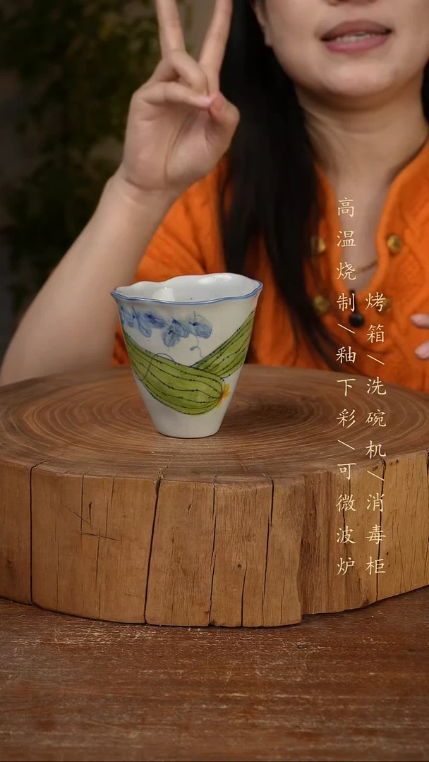 碗瓷景德镇手工手绘高温瓷釉下彩