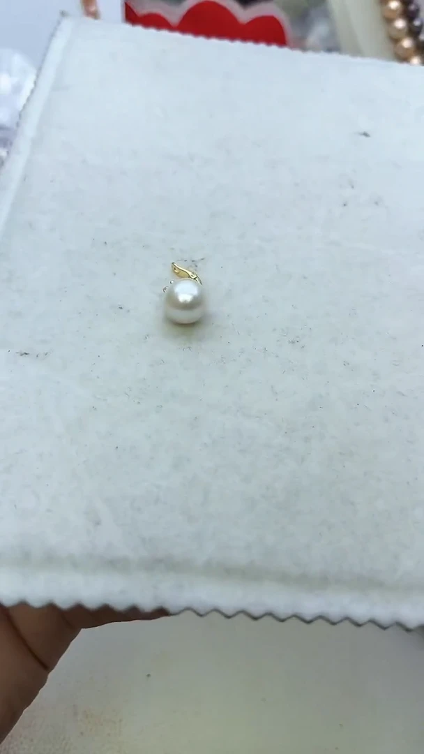 未镶嵌吊坠淡水珍珠白色系吊坠