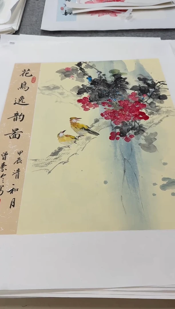 国画同类型随机花鸟