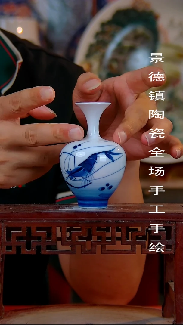 摆件手景德镇陶瓷 全场手工绘