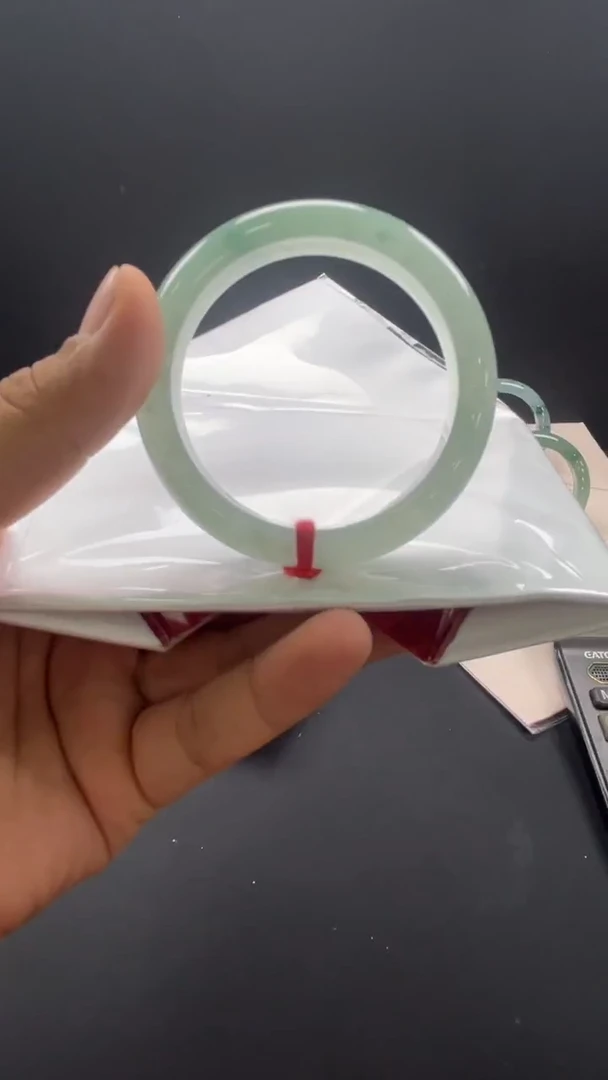 未镶嵌手镯翡翠15号浓晴底正圈起胶起光