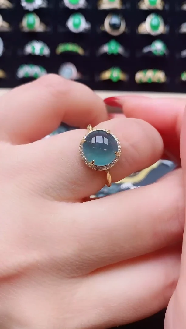 【闪购商品】翡翠戒指银S925镶嵌321321